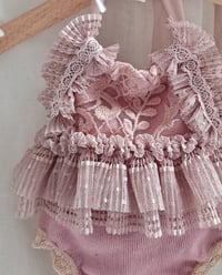Image 2 of Newborn body-dress for photoshoot | Carlie | dusty pink | photo props