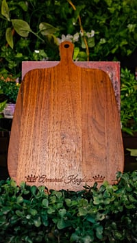 Image 1 of 👑The Armored Kingdom Signature Engraved Walnut Cutting Board - 100% Sustainable American Wood