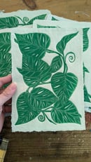 Image 2 of Giant Hawaiian Pothos - Linocut Print
