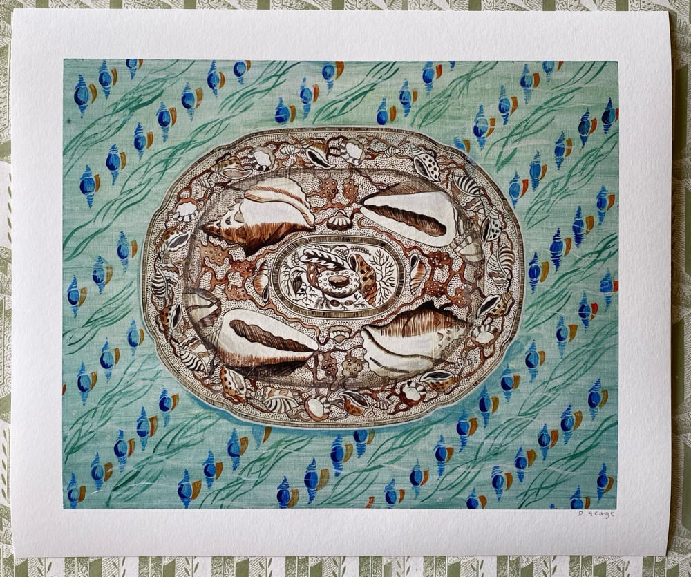 Image of Shell Plate Giclee Print