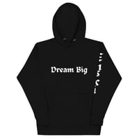 EHSKI / "DREAM BIG" WHITE FONT UNISEX SWEATER (FRONT, BACK & SLEEVE)