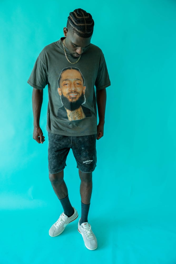 Image of JustBeDope acid wash shorts