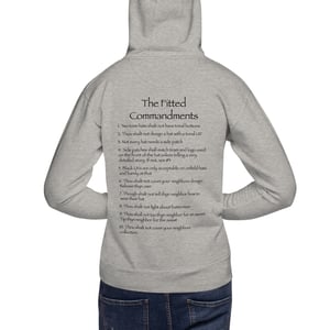 Image of The Fitted Commandments Hoodie - Black Print