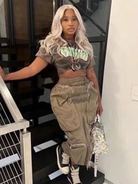 Image 2 of Khaki Cargo skirt 