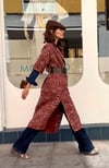 DARK ORANGE TWEED COAT KAFTAN