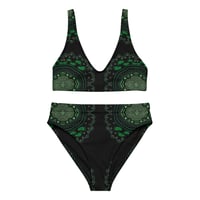 Image 1 of High-waisted bikini "Goanna Tracks"