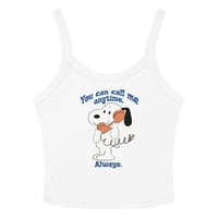 Image 1 of “Call Me Anytime” Women’s micro-rib tank top