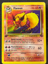 Image 1 of Flareon (19) - Jungle 1st Edition - Heavily Played