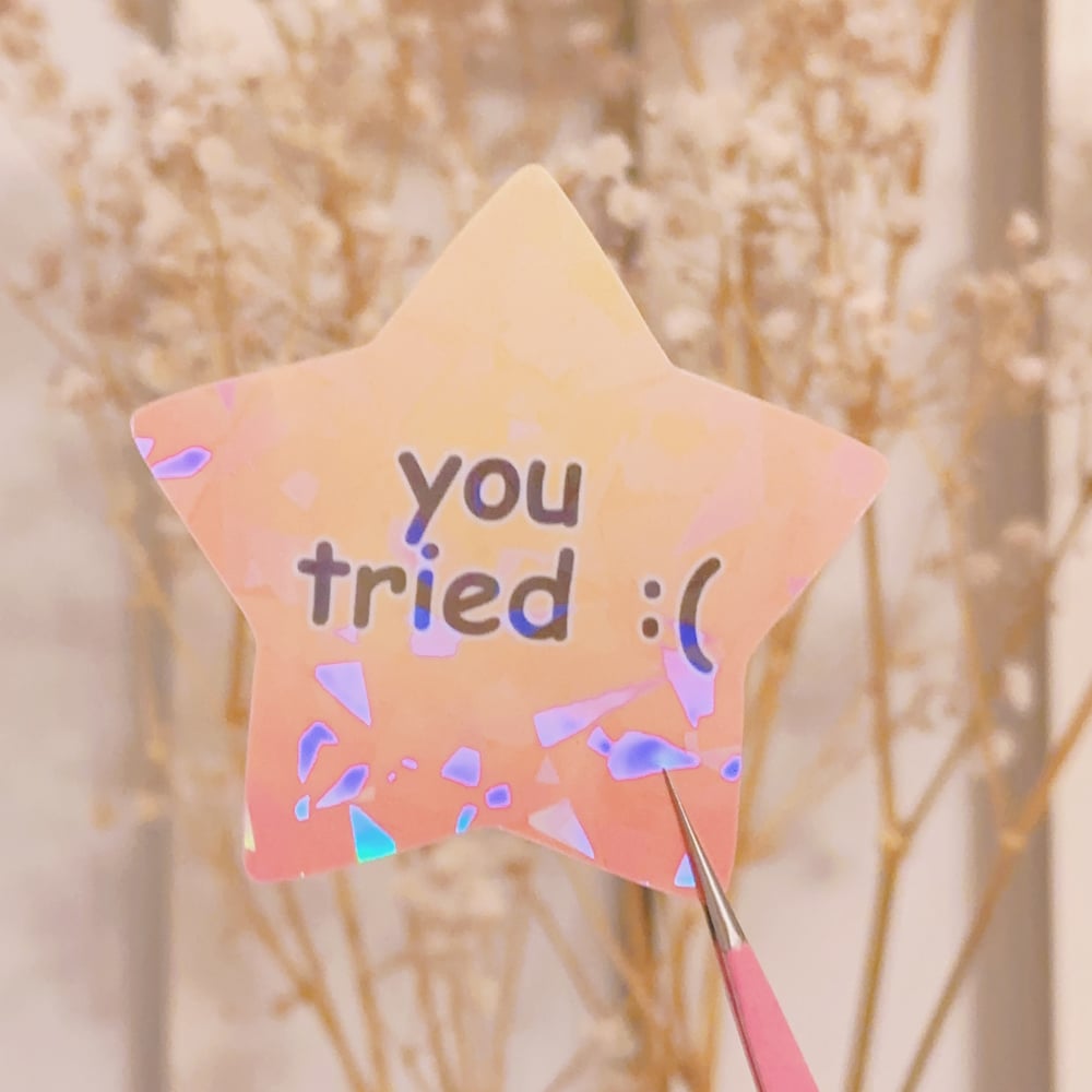 Image of You Tried :( Sticker
