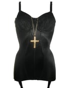 Image of Black 'Chloe' corselette girdle
