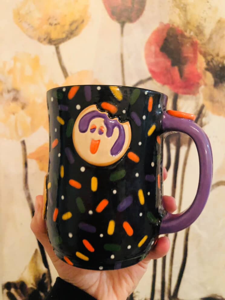 Image of Halloween cookie and holiday cookie mug for Samantha L