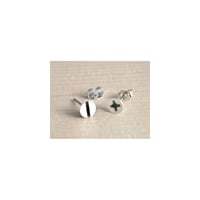 Image 1 of small screw earrings