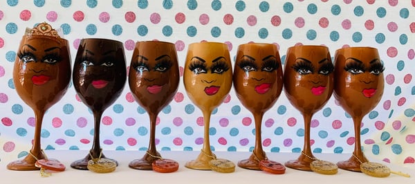 Image of #prettylash wine glass Buy 2 Get 1 FREE !