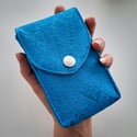 Blue brocade tarot case copy