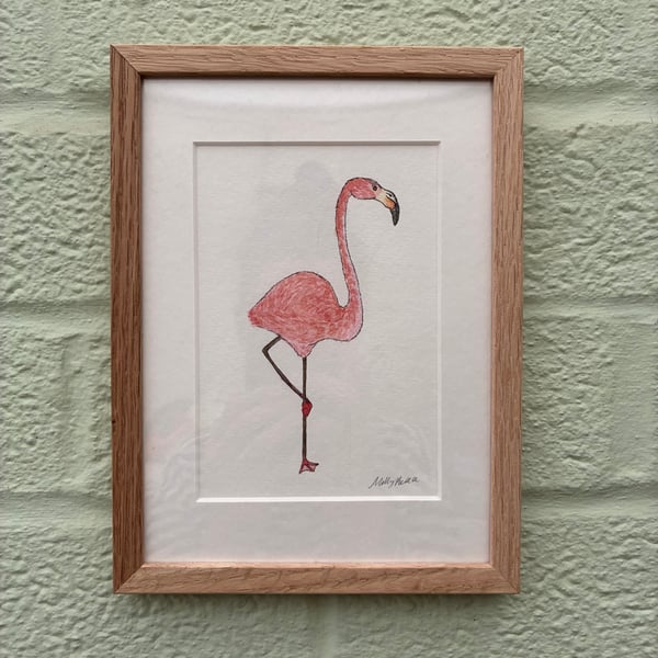 Image of £50 originals - Flamingo watercolour