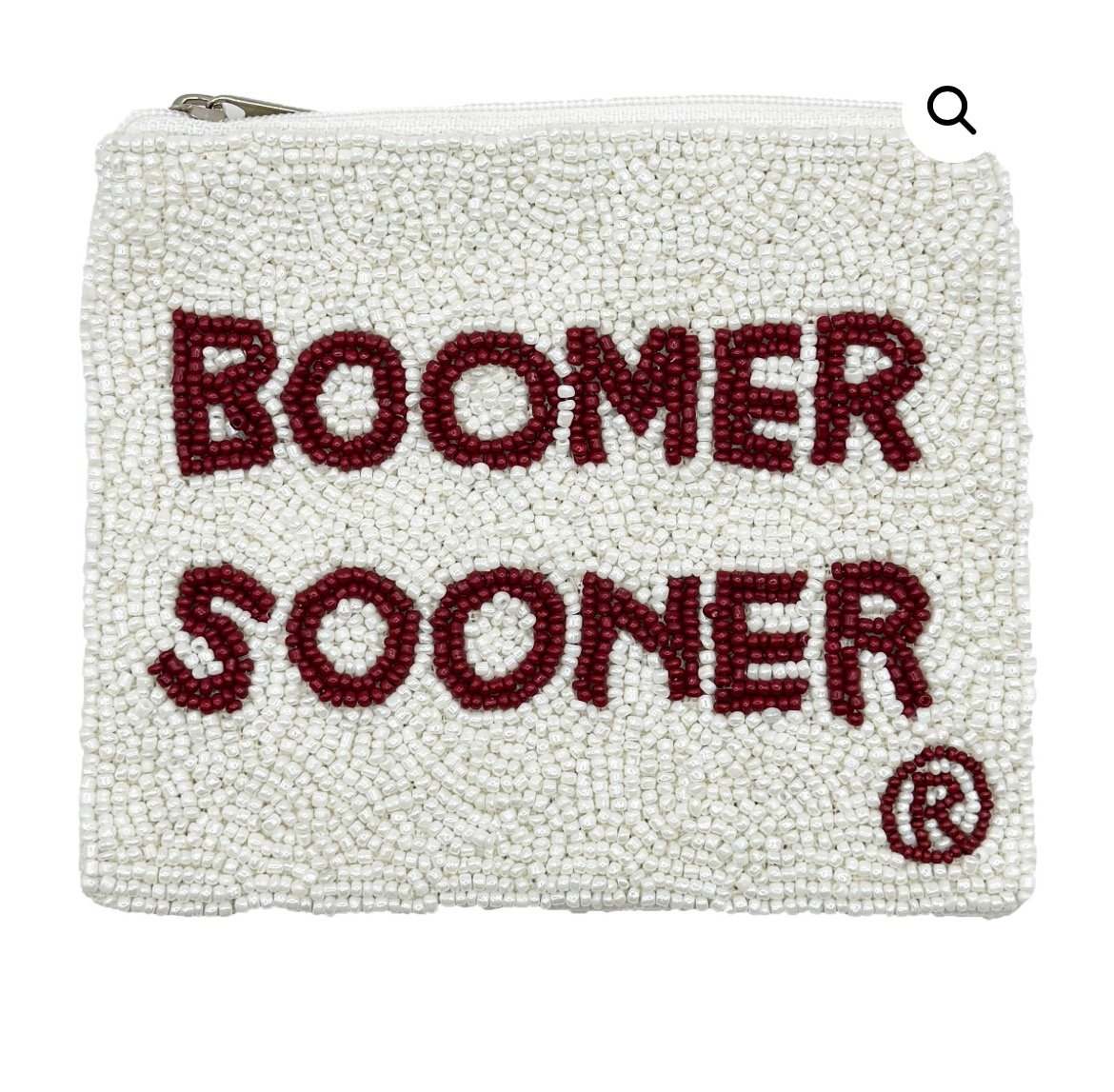 Image of Boomer Sooner Beaded Coin Pouch 