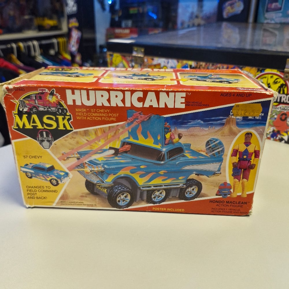 Vintage M.A.S.K. Hurricane Vehicle with Honda Maclean Figure