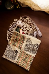 Image 1 of Double Hennie Paisley Quilted Pouch