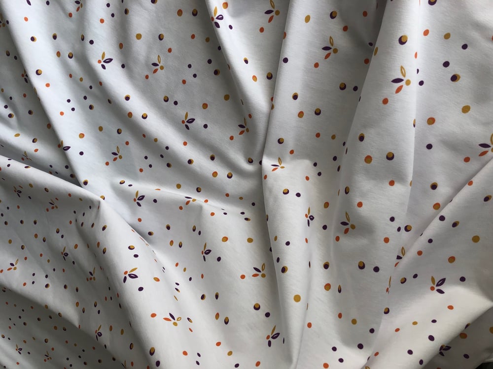 Image of Poesie Printanière - Tissu en coton biologique certifié