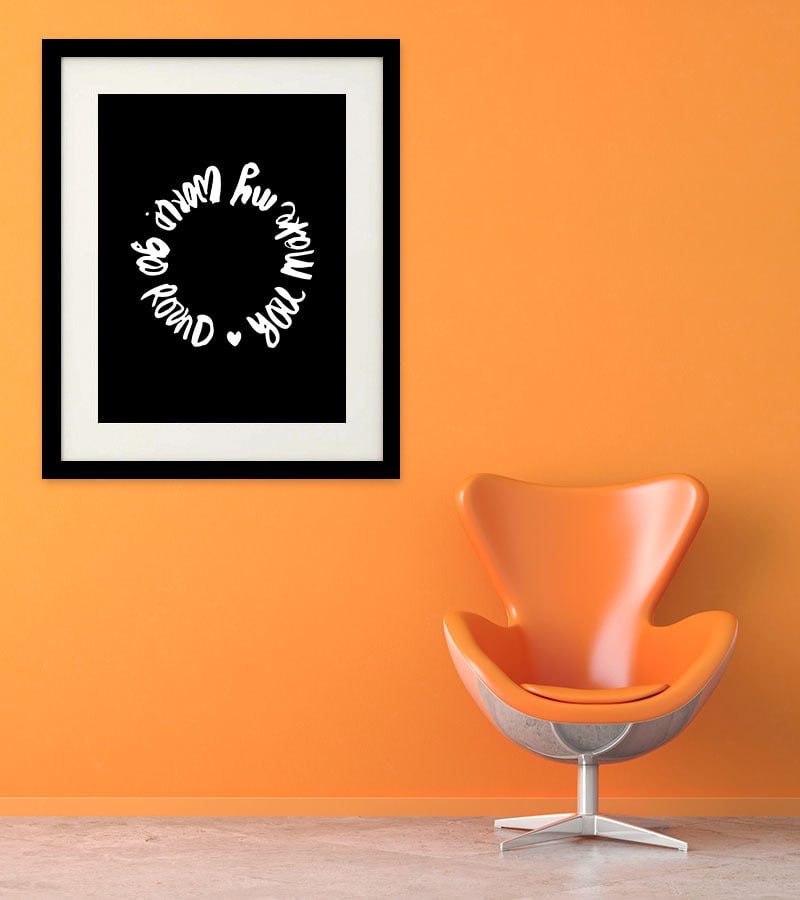 Image of You Make My World Go Round - Black