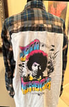 Vintage Black/Blue/Cream Light Corduroy Jimi Hendrix