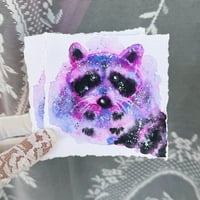 ‘Cotton Candy Trash Pandy’ Embellished Mini Print
