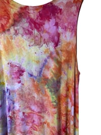 Image 8 of XXL Jersey Knit Pocket Tank Dress in Bright Blooms Ice Dye