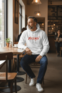 Image 4 of FlossdVip Apparel White / Red Hoodie 