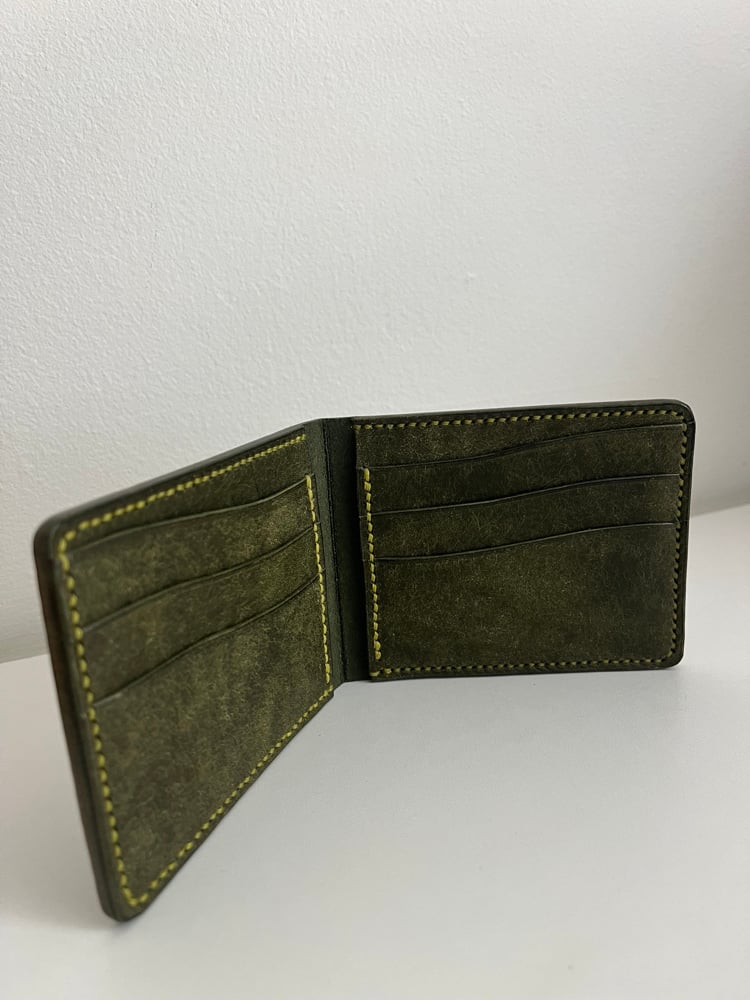 Image of Olive Pueblo 8-Pocket Slim Bifold (Mustard)