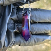 Image 12 of Crystal Pendant 1 - Amber Purple 