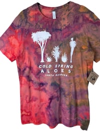 Image 6 of ♻️ UPCYCLED M Unisex Santa Barbara Graphic Tee in Watercolor Ice Dye