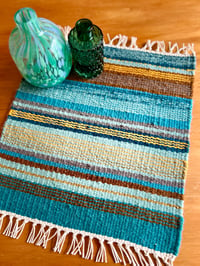 Image 3 of Hand Woven Placemat - Sea & Sand