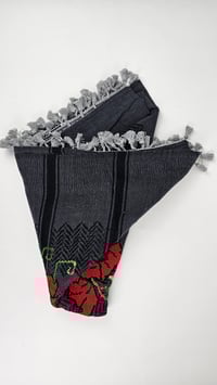Image 5 of Black Original @hirbawi keffiyeh- hand stitched embroidery Palestine 