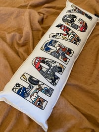 Image 2 of Racing Stars Personalised Cushion