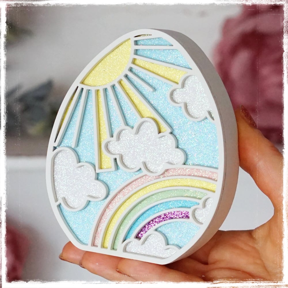 Image of PREORDER Rainbows And Sunhine Egg Large