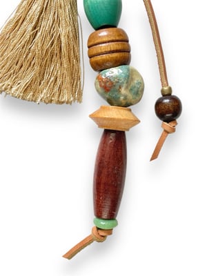 Image of BEAD & TASSEL BAG CHARM #3