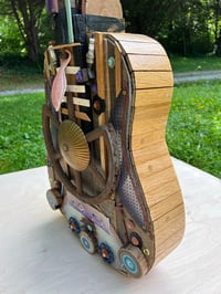 Image 1 of Found object sculptural guitar