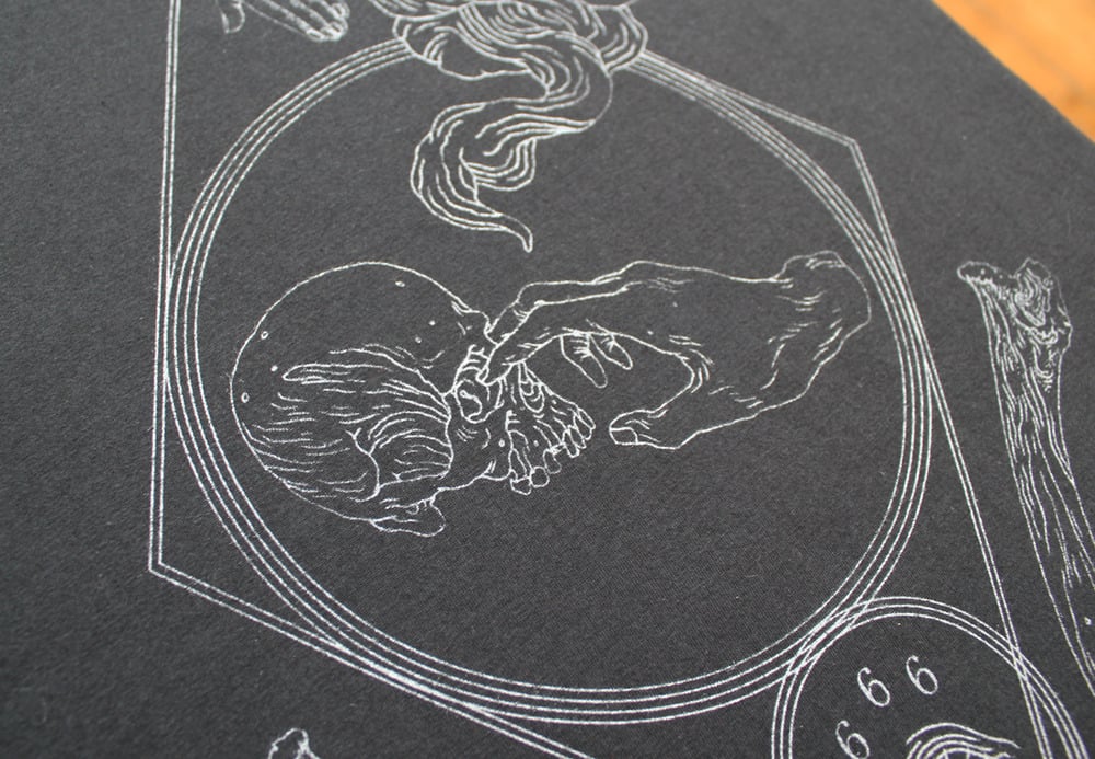 Image of 'Den Onda' (in silver ink) by Ella Berglund - Cabalista (Dec 2012)