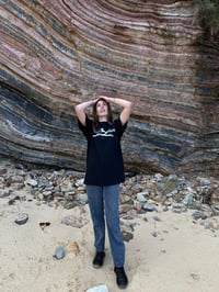 Image 2 of devil logo tee black