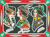 Image of Native American Girl Print