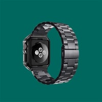 Image 2 of Apple Watch Stainless Steel Band w/Industrial Style Face Cover