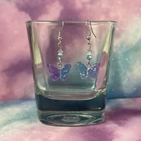 Image 3 of Sparkle Butterfly Earrings