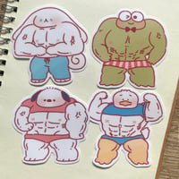 Image 3 of Buff Cute Animals Stickers
