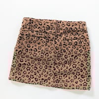 Image 2 of Cat & Jack Girls Leopard Print Corduroy Skirt