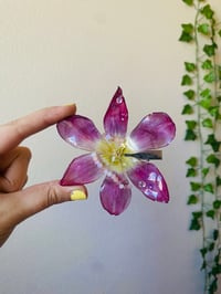 Image 5 of 💜🌼Golden Hour Tulip🌼💜 Hairclip 