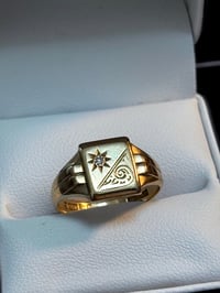 Image 2 of Square Starburst Dia Signet