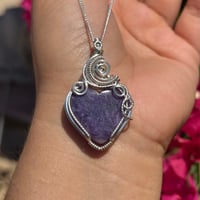 Image 5 of Charoite Heart in Sterling Silver 💜