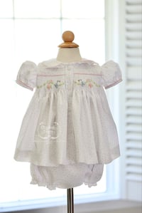 Image 1 of 12mo Birdie Blue Bloomer Set