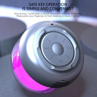 Image 2 of RGB Bluetooth Speaker with Night Light & Wireless Charger