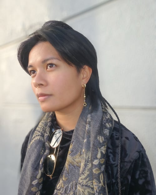 Image of Gold Cycle Earrings